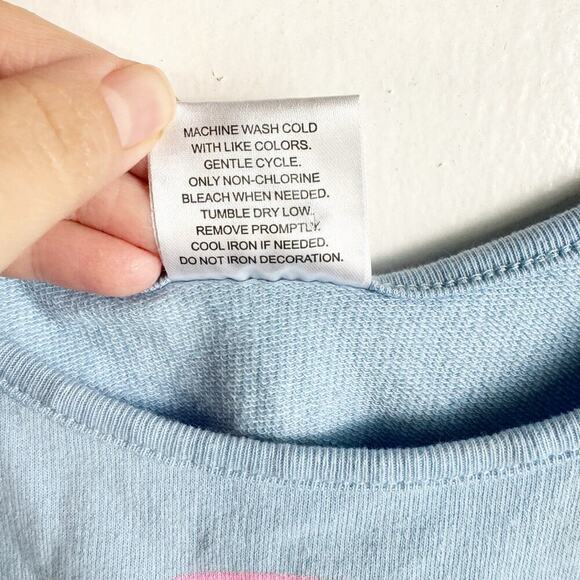 Hello Kitty x Pusheen Sky Blue Sleeveless Bra Tank Crop Top Whimsical Preppy XXL - Picture 7 of 9